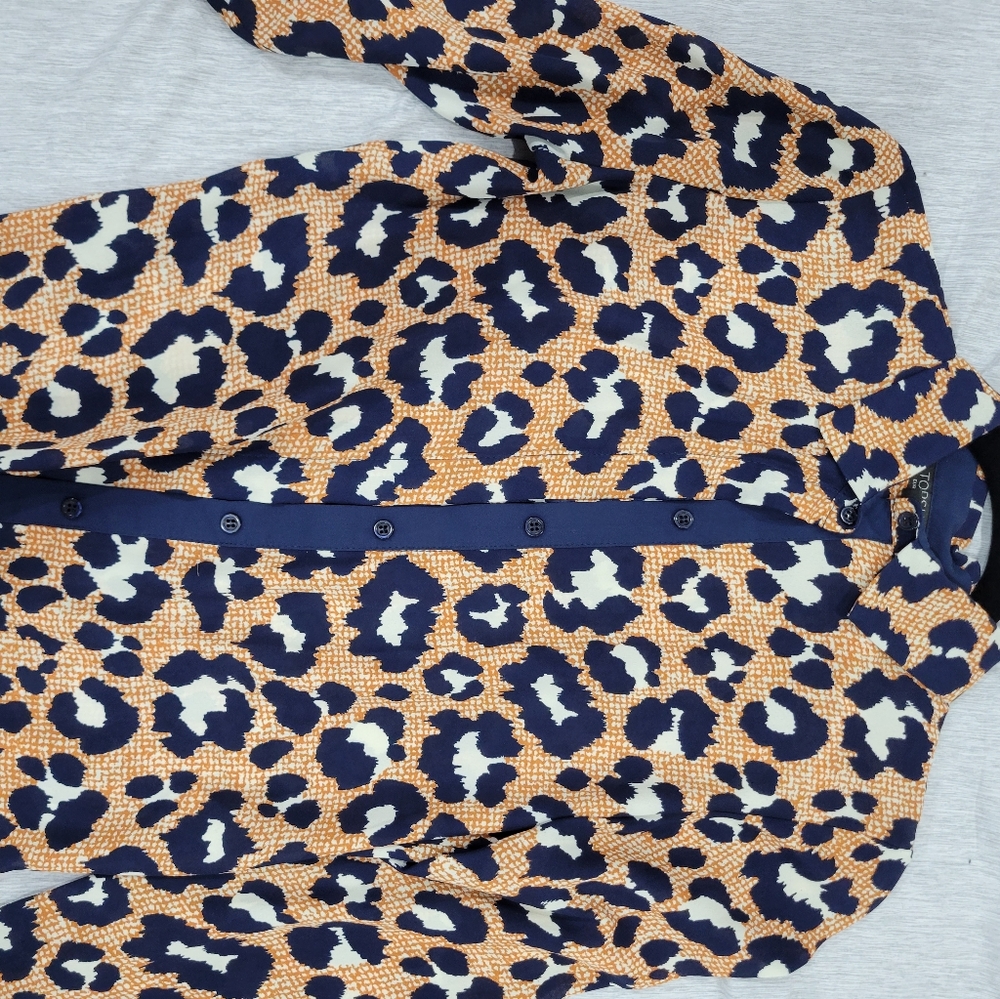 Topshop leopard print top